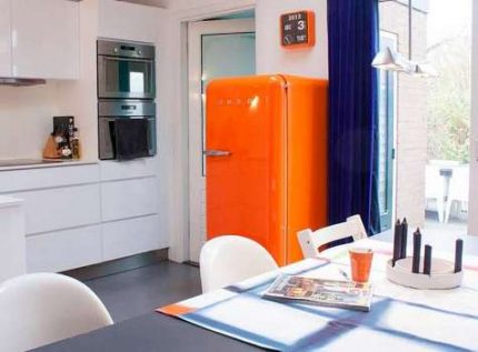 Réfrigérateur de style rétro SMEG - un modèle rétro d'une nouvelle classe