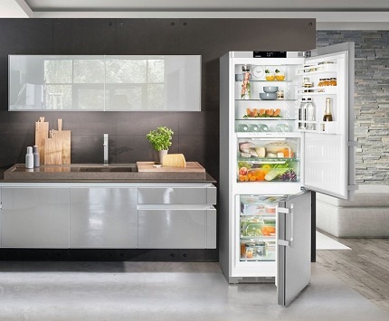 Réfrigérateur à deux chambres avec panneau de commande Nouveaux modèles de réfrigérateurs
