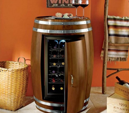 Originelle Designlösung für den Kühlschrank für Wein Original Weinkühler