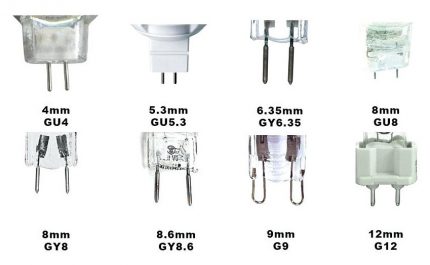 12-pin na mga base ng lampara ng halogen Mga base ng lampara ng Halogen