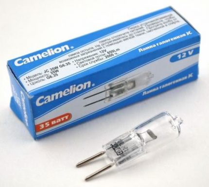 Ang lampara ng Halogen mula sa Camelion Lamp Camelion