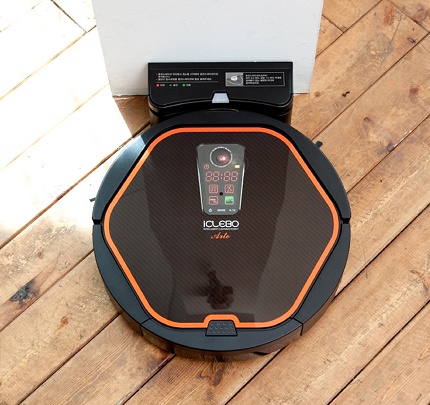 Robotic Vacuum Control Options Vacuuming by iClebo Robot