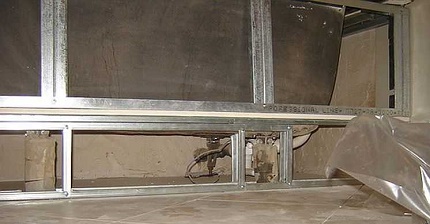 Frame para sa pag-aayos ng normal na paglabas ng tubig mula sa paliguan Carcass aparato para sa pag-draining