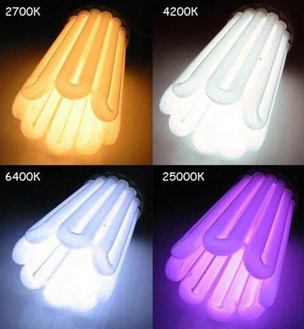 Change the color of the glow Light bulb color temperature