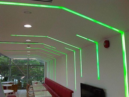 Les LED donnent libre cours à l'imagination du design Éclairage linéaire