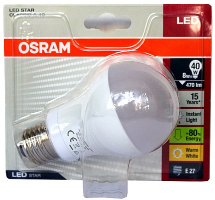 Osram LED na uri ng lampara E27 Osram LED na uri ng lampara E27