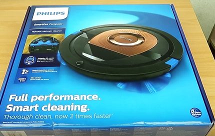 Unit baru dibungkus dalam kotak Pembungkusan Philips FC8776