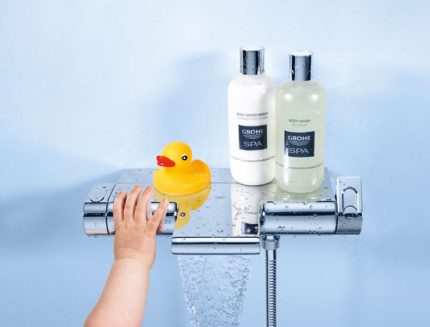 Cascade model na may termostat GROHE Grohtherm panghalo