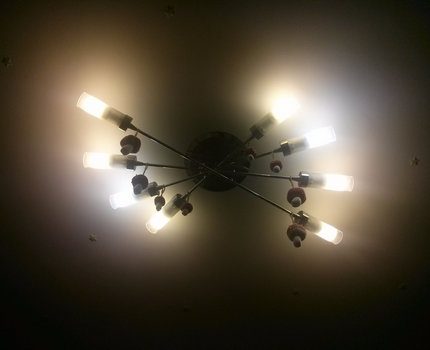 The brightness of the bulbs can be changed LED Chandelier E27