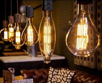 Filament lamps Filament LED lamps in the interior