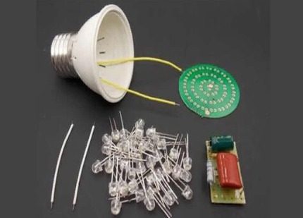 Éléments pour fabriquer une lampe à diode Composants de lampe LED