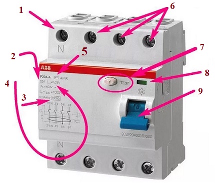 RCD para sa koneksyon ng three-phase RCD para sa koneksyon ng three-phase