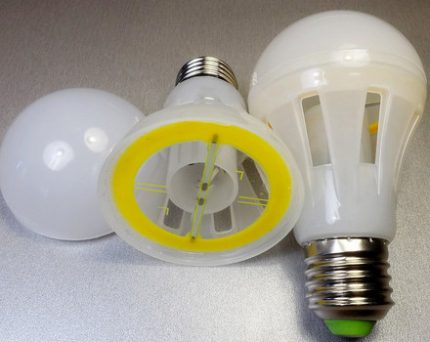Plastic elements significantly reduce the cost of lamp design Disassembled LED lamp