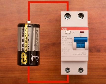 Teste RCD com bateria Teste RCD com bateria