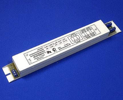 For ignition of luminescents you need ballasts Ballast for fluorescent lamp