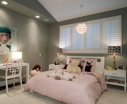 LED lamps consume a minimum of energy Ice lighting in a children's room