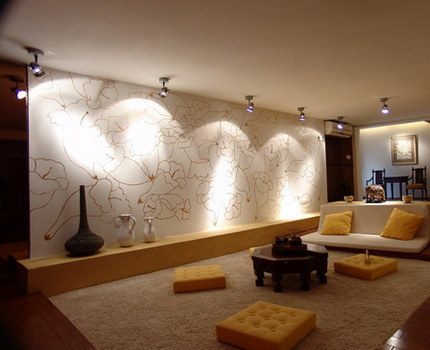 Les lampes aideront à une zone rentable de la pièce Éclairage d'accentuation avec lumières rotatives