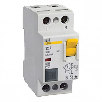 מכשיר כזה מסוגל להגן מפני סכנת שריפה. RCD לזרם של 300 mA
