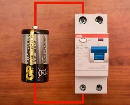 Teste RCD por bateria Teste RCD por bateria