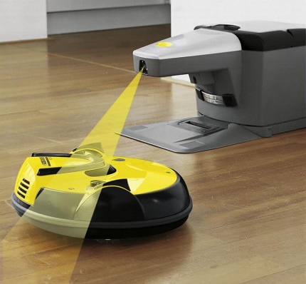 Sistem navigasi pancaran inframerah pembersih vakum robot Alat Navigasi Vakum Robotik
