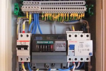 Guard with connected devices Selective RCD in the circuit