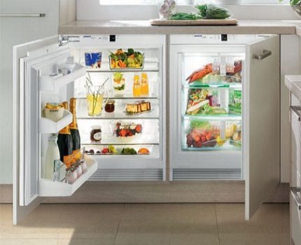 Illumination of the internal space of technology Fridge lighting