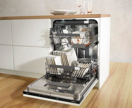 Buka mesin cuci pinggan Gorenje Buka mesin cuci pinggan Gorenje