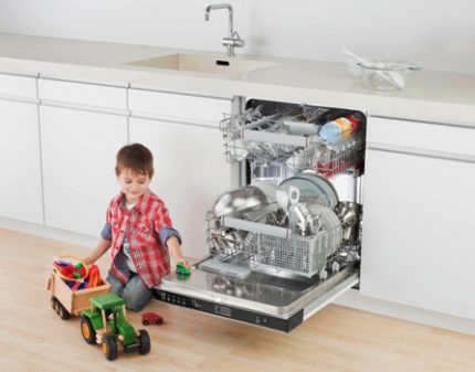 Some models have child protection. Dishwasher Noise Level