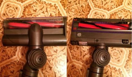 Berus utama untuk Dyson v6 Berus pandangan atas dan bawah
