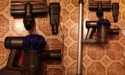 Pilihan Dyson v6 Slim Origin Reka bentuk komponen yang canggih