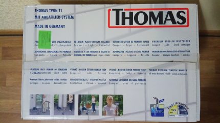 Packing for the washing vacuum cleaner Packaged washing vacuum cleaner