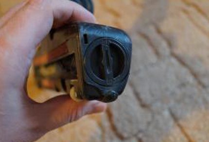 The end of the tubro brush Channel for access to the internal mechanisms of the turbo brush