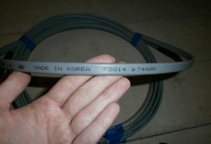 Marking of heating cables