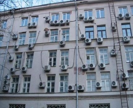 External units of split systems External block split system