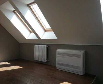 Wall-mounted air conditioners fit perfectly into the interior Wall models