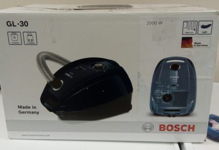 Bao bì máy hút bụi Bosch GL 30 Hộp đựng máy hút bụi mới của Bosch