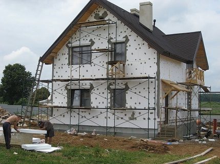 P enoplast as an external insulation External insulation of the house