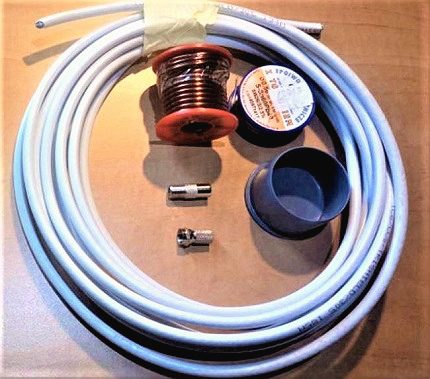 A set of materials for assembling the antenna Antenna Materials