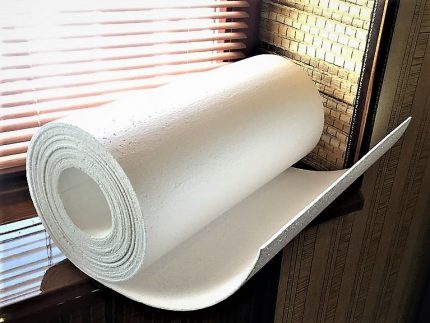 Rulle av polystyren tapet Styrofoam bakgrunn