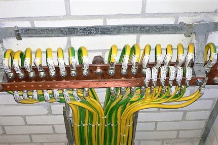 Ground wire color for electrical device Grounding Green-Yellow Core