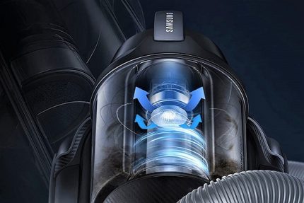 Turbin Pembersih Vakum Samsung Gambarajah operasi turbin