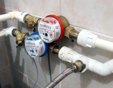 Water meters Hot and cold water meters