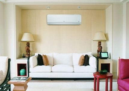Split system in the room Appearance of split systems