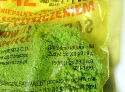 A lengyel terméket szigorúan az utasítások szerint kell használni Koromtisztító