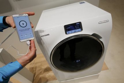 Contrôle de la machine à laver Samsung à l'aide d'un téléphone mobile Les meilleures machines à laver de Samsung