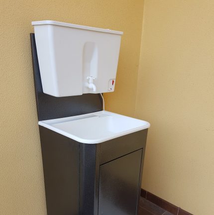 Heated washbasin Heated washbasin
