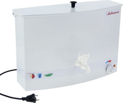 The device from Aquatex Wall-mounted washbasin with heated water