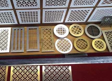 Grelhas decorativas para ventilação