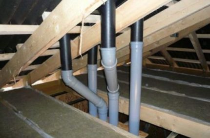 Sewer ventilation Ventilation from sewer plastic pipes