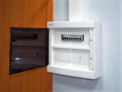 Hinged version of the flap Outdoor box